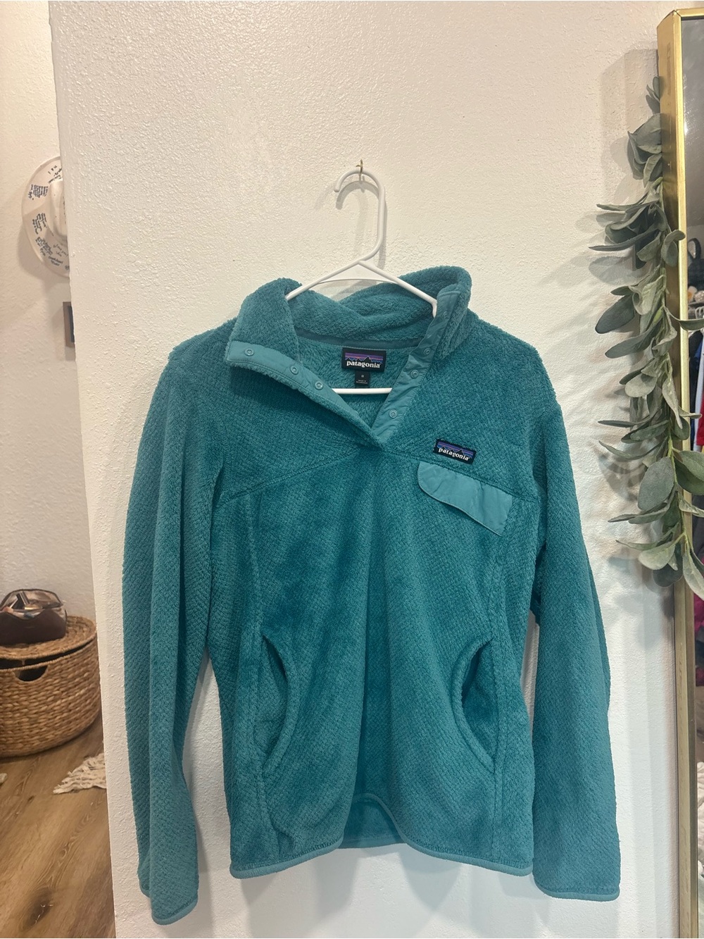 Patagonia Teal Pullover Fleece Jacket